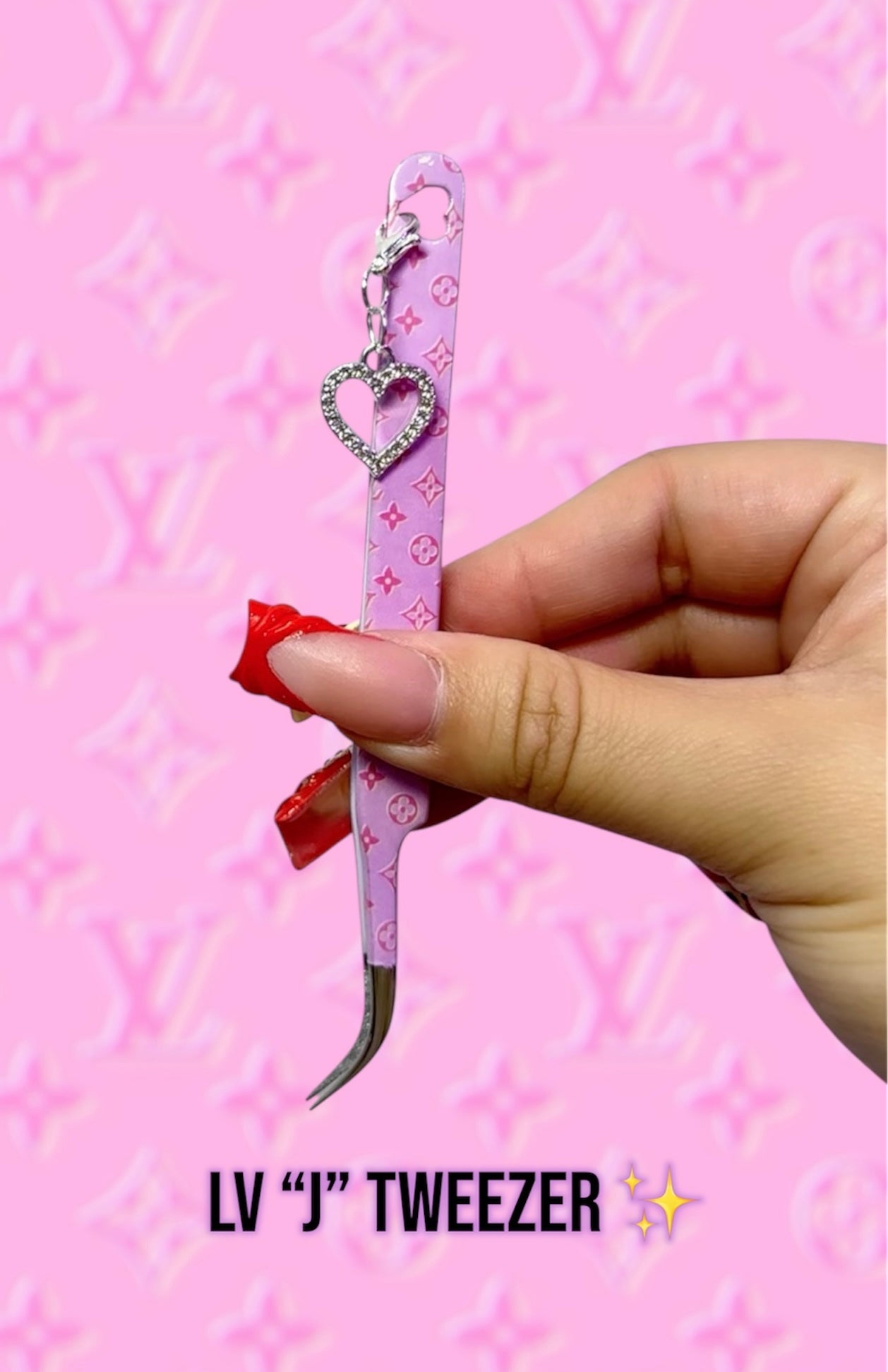 LV “J” CHARM TWEEZER