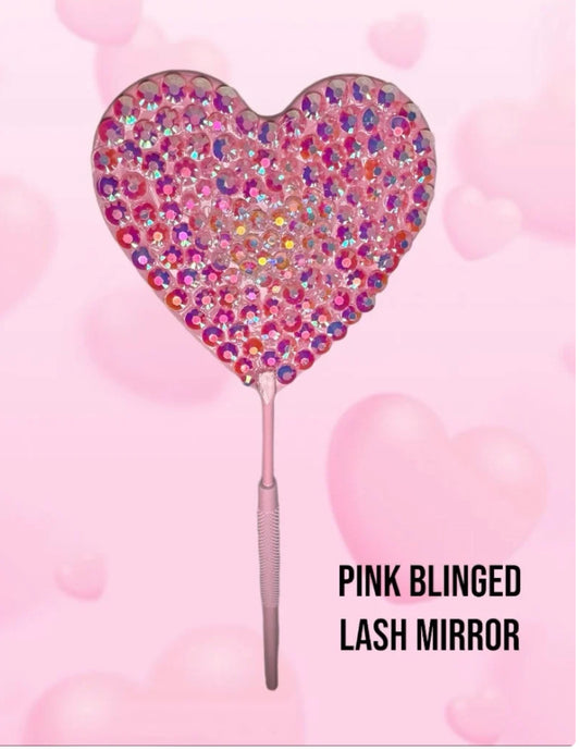 Pink blinged mirror