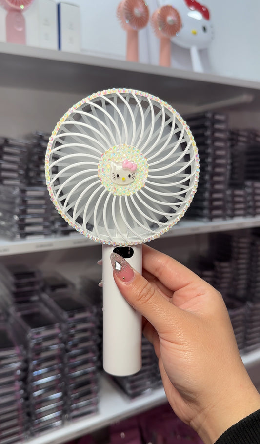 White HK bling fan