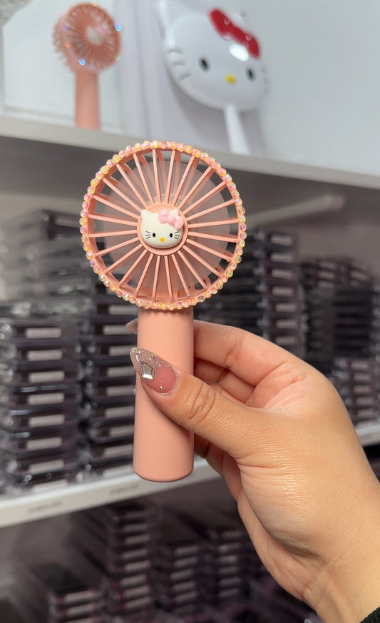 Pink HK bling fan
