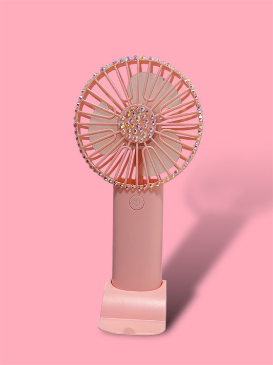 Light pink glam fan